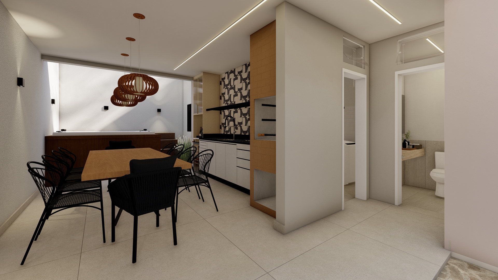 Residência LC - Área Gourmet